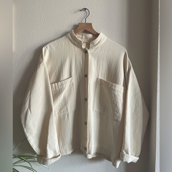 Eileen Fisher Jackets & Blazers - EILEEN FISHER Mock Neck Jacket